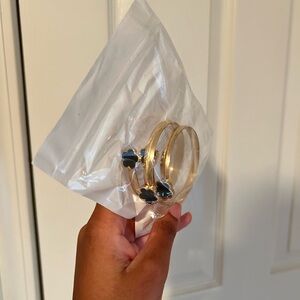 Gold and Black Clover Bangles